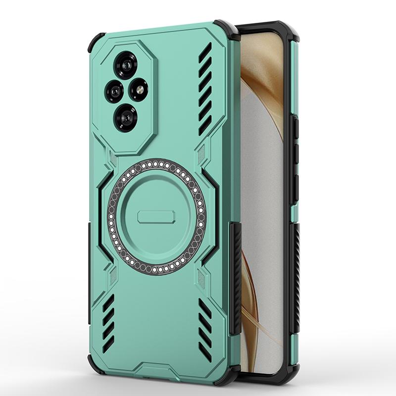 KEYSION Hollow Heat Dissipation Case for HONOR 200 5G Magnetic Cooling Shockproof Phone Back Cover for Huawei Honor 200 Lite 5G