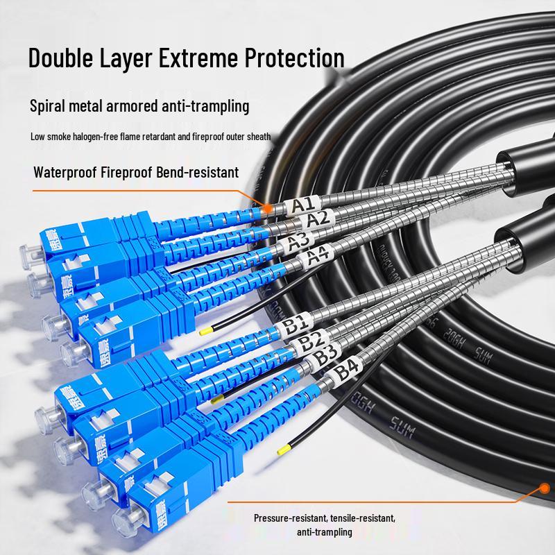 Speedhero Outdoor Armored Single-Mode Fiber Patch Cable