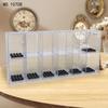 Clear Acrylic Minifigures Display Case Transparent Showcase Stackable Design Dustproof Display Box Movable Steps Large Capacity