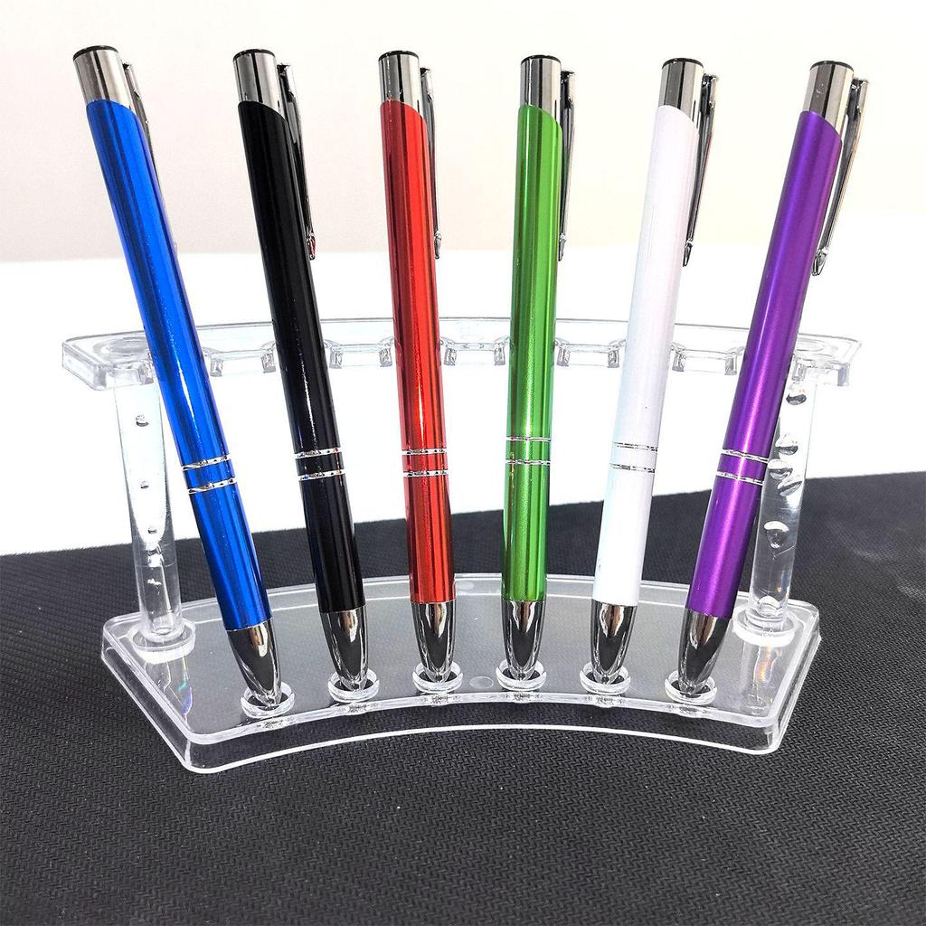 Metal Ballpoint Pen with 2 Rings, Customizable Logo Option - Ideal for Office and Educational Use