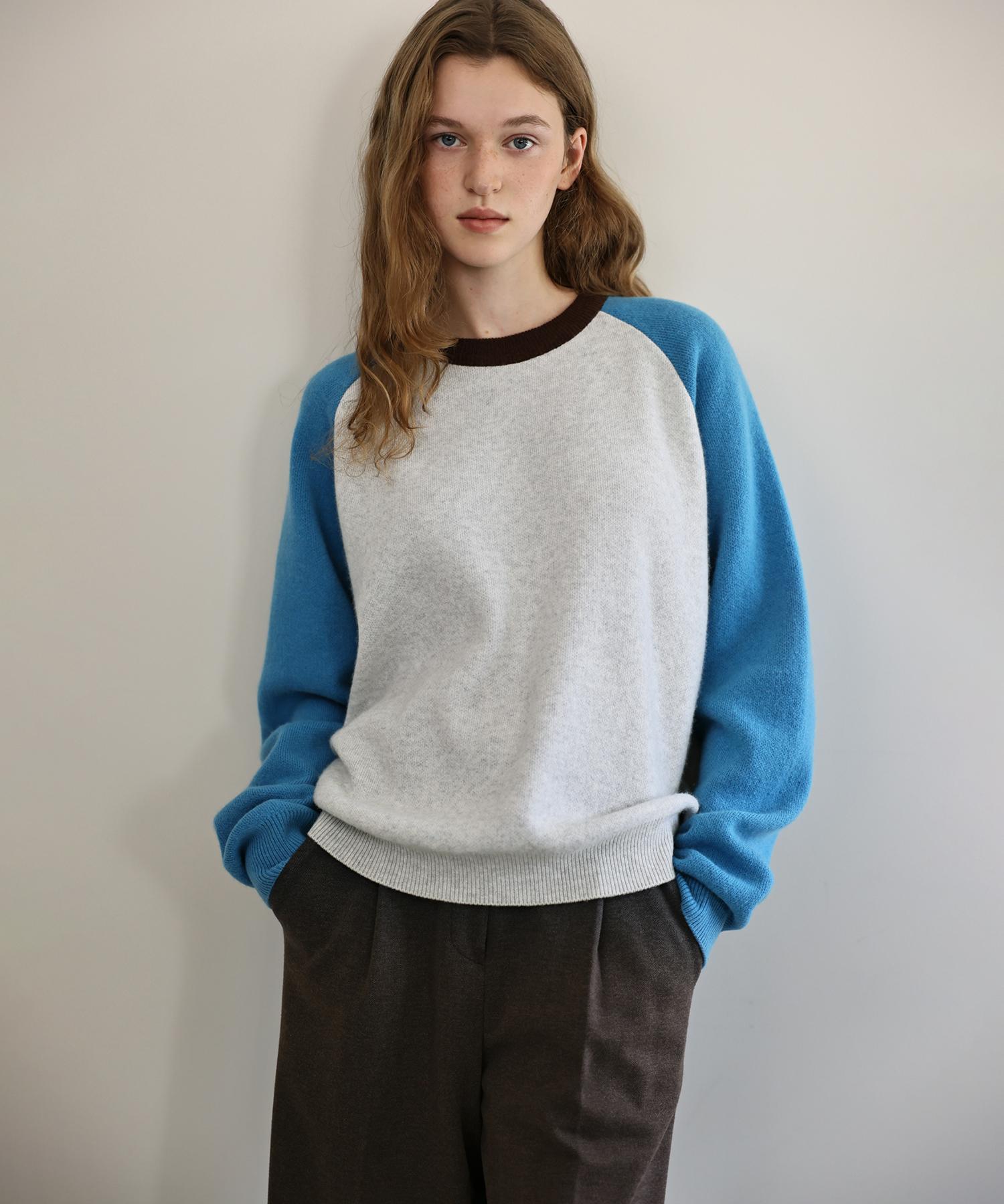 Annies Clay Raglan Knit (Blue) Blue