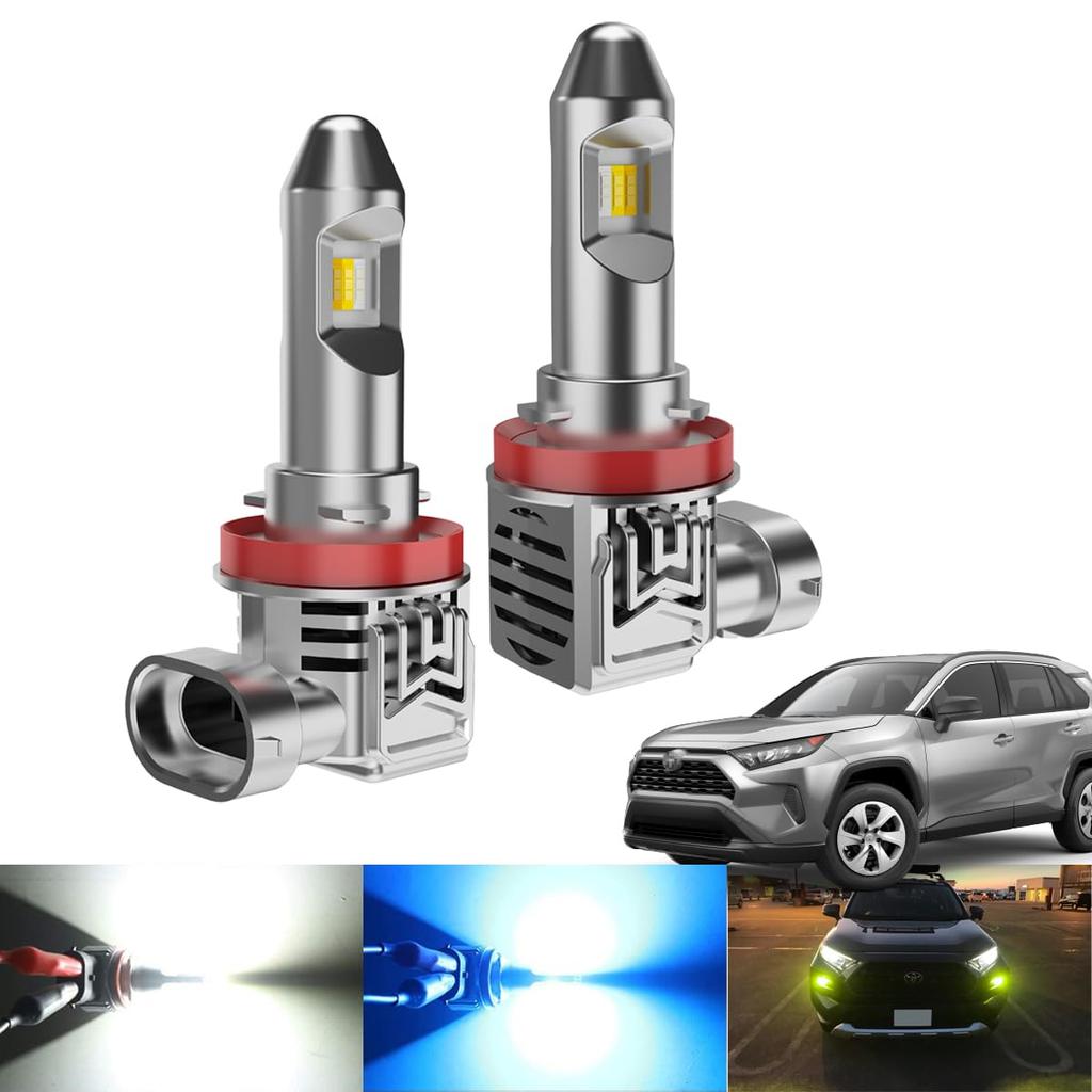OTORAM LED Fog Lights for RAV4 50 Series Switchable Fog Constant Current Cooling Set of 2 Compatible/Interchangeable (H31.4~) MXAA5# & AXAH5#, 3-Color