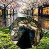 Personalisierter Regenschirm mit Marilyn Monroe Aufdruck und individuellem Namen, Automatisches Öffnen und Schließen, Stabiler 8-Rippen-Rahmen, Für Pendeln, Camping und Wandern, Geburtstagsgeschenk