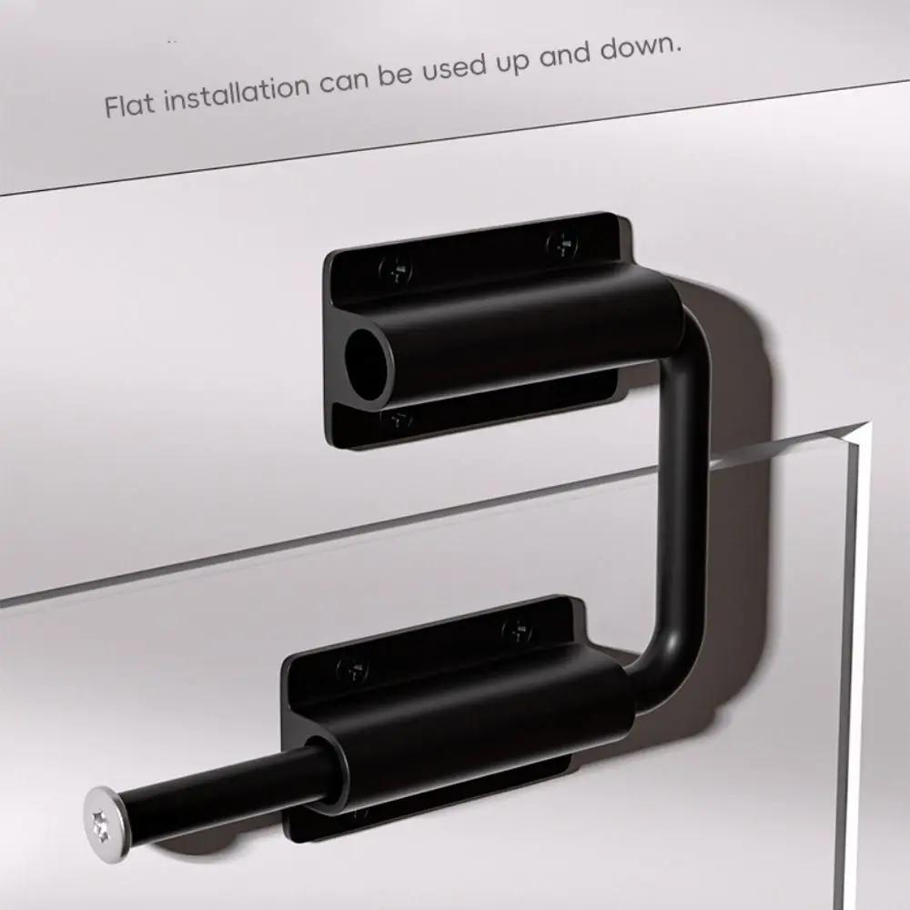 Aluminum Alloy Door Latch Lock Non Perforated 90/180 Degree Anti-theft Buckle Anti-Theft Anti Unisex Gate Latch Drawer
