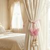 2PCS Creative Pearl Curtain Buckle Artificial Pearl Curtain Rope Curtain Binding  Home Decor