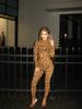 Tooxika Nový dámský overal Slim Fit s dlouhým rukávem Sexy Flocking Průsvitný zeštíhlující overal
