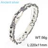Retro Men's Stainless Steel Titanium Bracelet - European and American Fashion