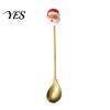 Rust Resistant Flatware Christmas Fork/Spoon, Durable Stainless Steel, with Cute 3D Doll Spoons Decor Utensil, for Festive Home Restaurant Steel Spoon