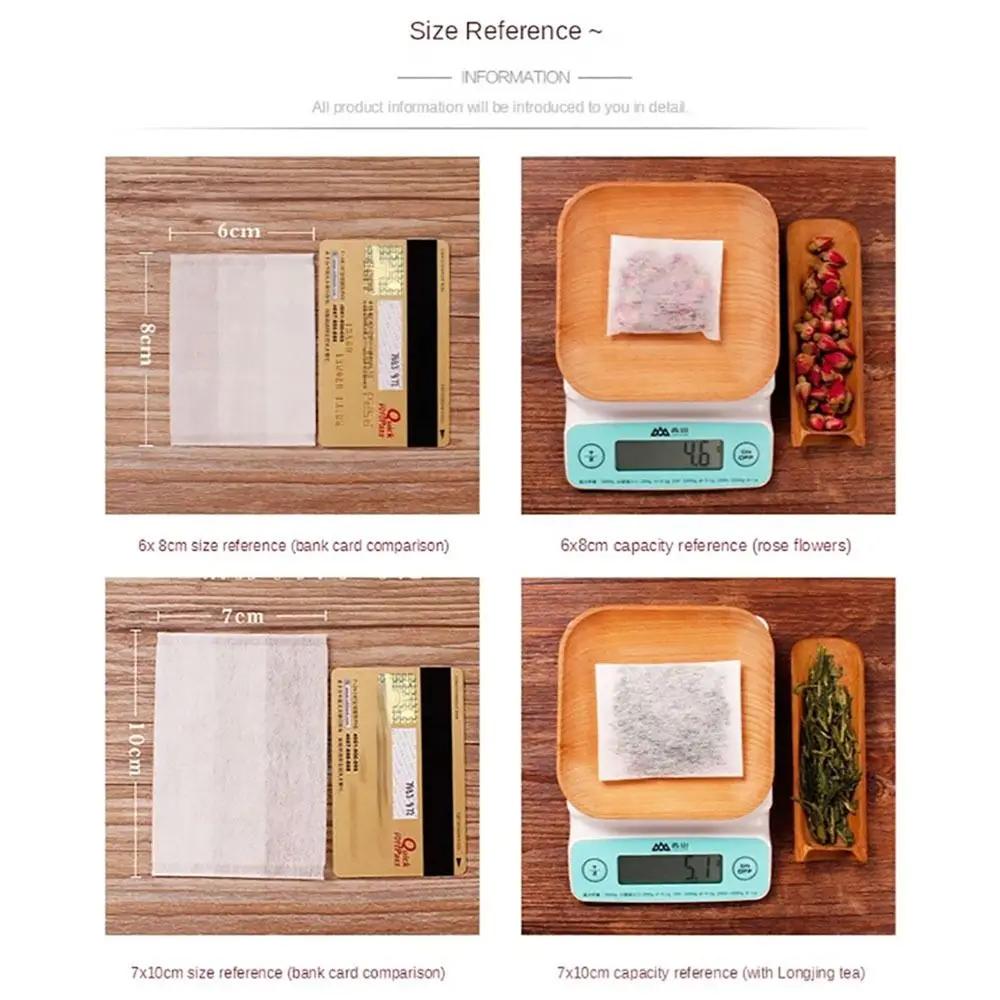 100Pcs New Kitchen Convenience Gadgets Disposable Tea Bag Folding Tea Tea Filter Bag Non Woven Empty Tea Infuser