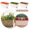 Modern Stylish Double Layer Flower Pot Rectangular Indoor Flower Planter Box Self Watering Plant Pot Hydroponics Planter