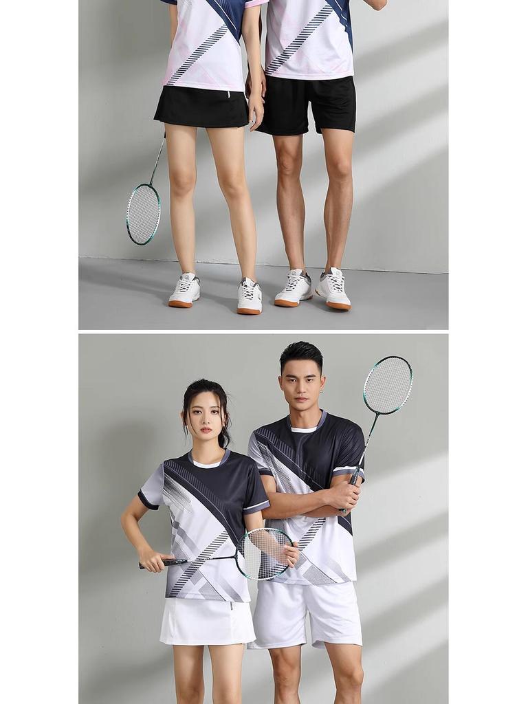 Set Sportivo Estivo Unisex ad Asciugatura Rapida per Badminton, Pallavolo e Tennistavolo