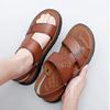 Size 38-44 Men's Leather Sandals Fashion Beach Shoes Hiking Sandals Casual Sneakers Summer Beach Sandalias Boys Men Slippers