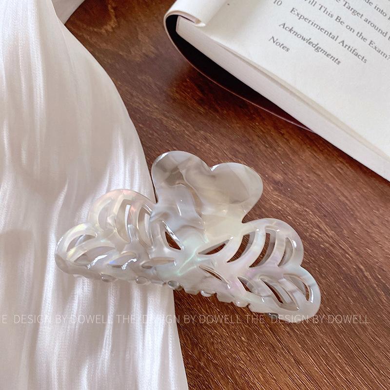 Fashionable Sophisticated And Floral Acetate Hair Claw Clip For Effortless Updos Styles And
