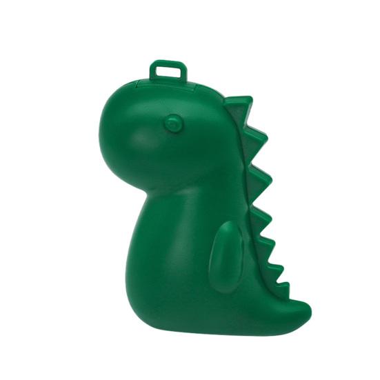 

Toothbrush Case with Toothpaste Dispenser Cute Dinosaur Design Storage Box Portable Hanging Buckle Organizer for Home And Travel зелёный