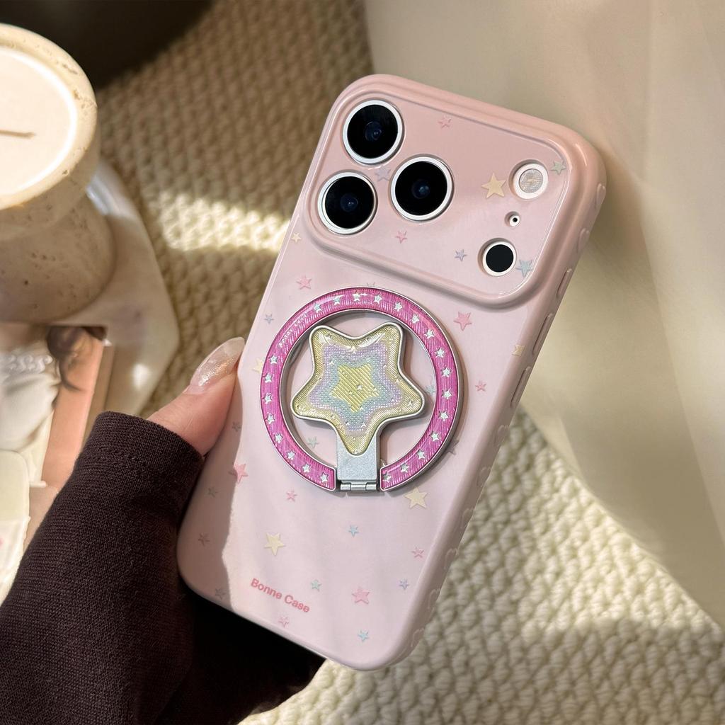 Star Magnetic Mount Phone Case for iPhone 16, iPhone 17, iPhone 17 Pro Max