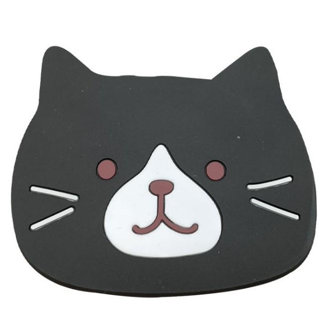 Adorable Cat & Puppy Silicone Coaster: Heat-Resistant, Non-Slip Placemat