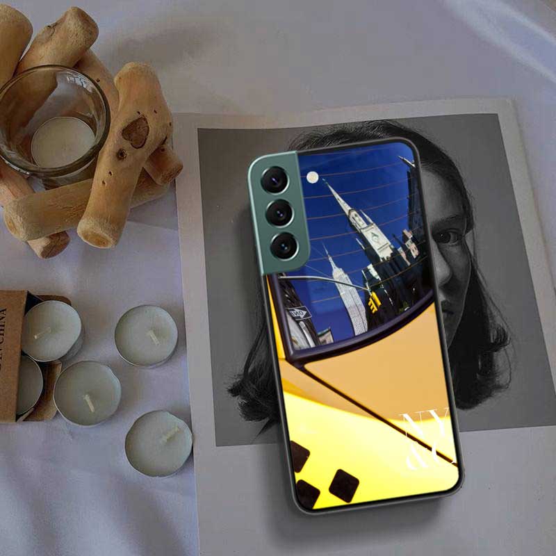 NYC Yellow Taxi Cabs Phone Case For Samsung S25 Edge S24 FE Galaxy S22 Ultra S21 Plus S20 S23 S10 Plus Cover Silicone Soft Coque