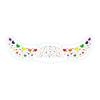 Rainbow Festival Face Stickers Metallic Freckle Heart Decals Waterproof Temporary Tattoos