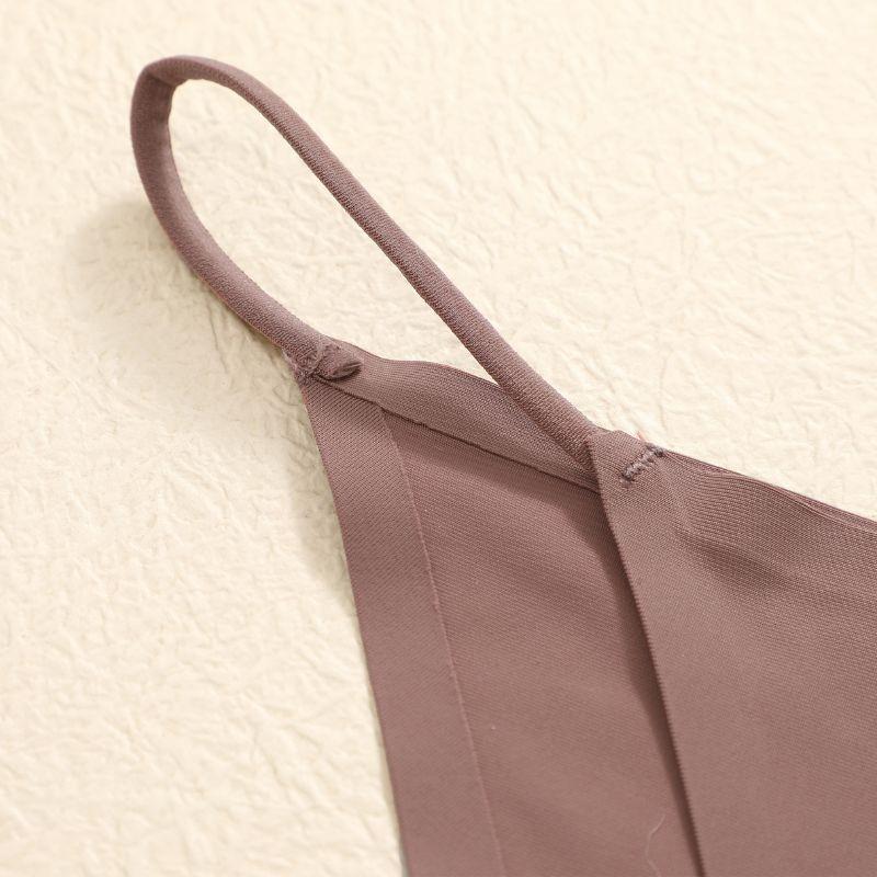 FINETOO ქალის უნაკერო ტრუსები უკვალო საცვლები ქალისთვის სექსუალური კომფორტული თეთრეული ერთი ფერის ტრუსები