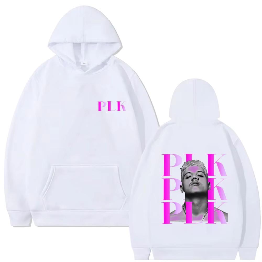 Felpe con Grafica del Viso del Rapper Plk Uomo Donna Moda Musica Pop Tuta Uomo Felpa con Cappuccio Pullover Casual Felpa