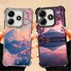 Japanese Pink Cherry Mount Fuji Soft Phone Case For Xiaomi Poco X7 X8 Pro Max X6 X5 X3 F8 Ultra F7 M8 M7 M5S Redmi 15C 15A 15 14