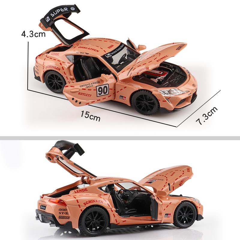 Porsche 911 GT3 RSR Wersja dopasowująca Symulacja Diecast & Toy Pojazdy Dźwięki & Światło Samochód Pull Back 1:Model supersamochodu ze stopu 32