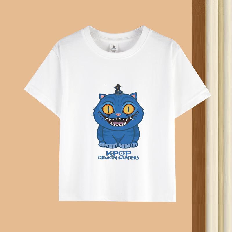 Kpop Korean Wave Witch Hunt printed T-shirt short sleeved children's clothing