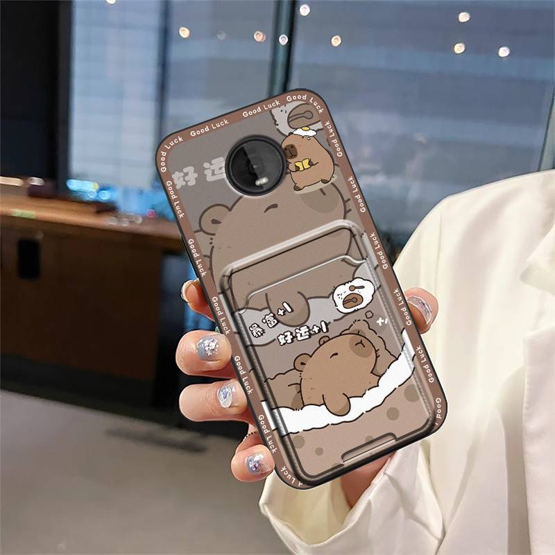 

защитный силиконовый чехол для телефона для MOTO Z4 Play, карман для карт, мультяшная задняя крышка, ТПУ, прочный, противоударный, граффити, карман для карт MOTO Z4 Play