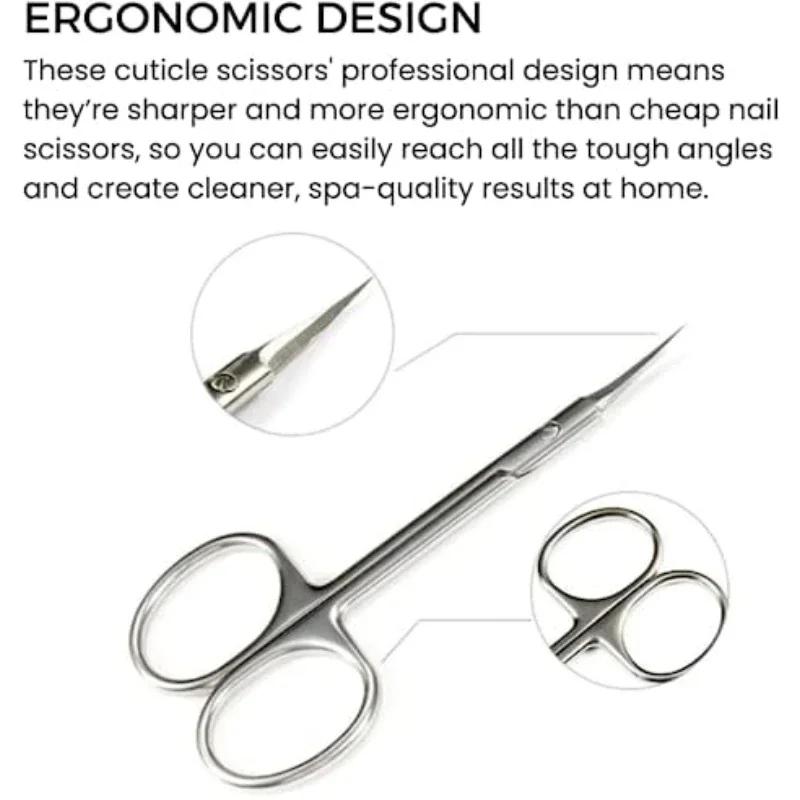 Nagelhautschere Nagelhautzange Trimmer Entferner für abgestorbene Haut Edelstahl Professionelle Nailart-Werkzeuge Nagelhautschneider