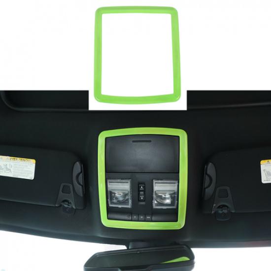 Front Reading Light Lamp Trim Cover Frame ABS for Dodge Challenger 2010+ Green