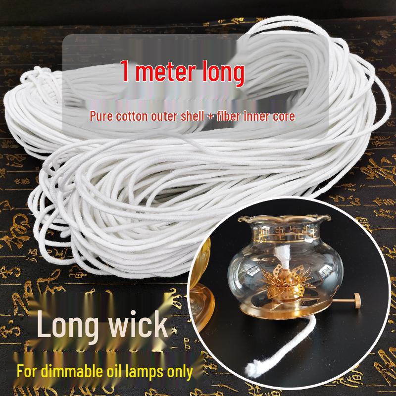 Adjustable Smokeless Pure Cotton Wick Ghee Dimmable Everlasting Buddha Oil Lamp Gift