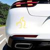 Creative Action Pose Design Vinyl Stickers Waterproof Pvc Cars Motorcycles Decorations Reflective Strong Adhesive Decals