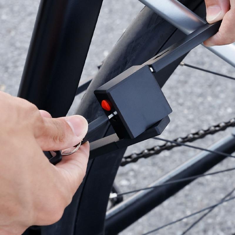 Folding Bicycles Security Lock Weather proof Foldable Bike Lock Rustproof Lock with 2 Key For Commuters Secure Cycling