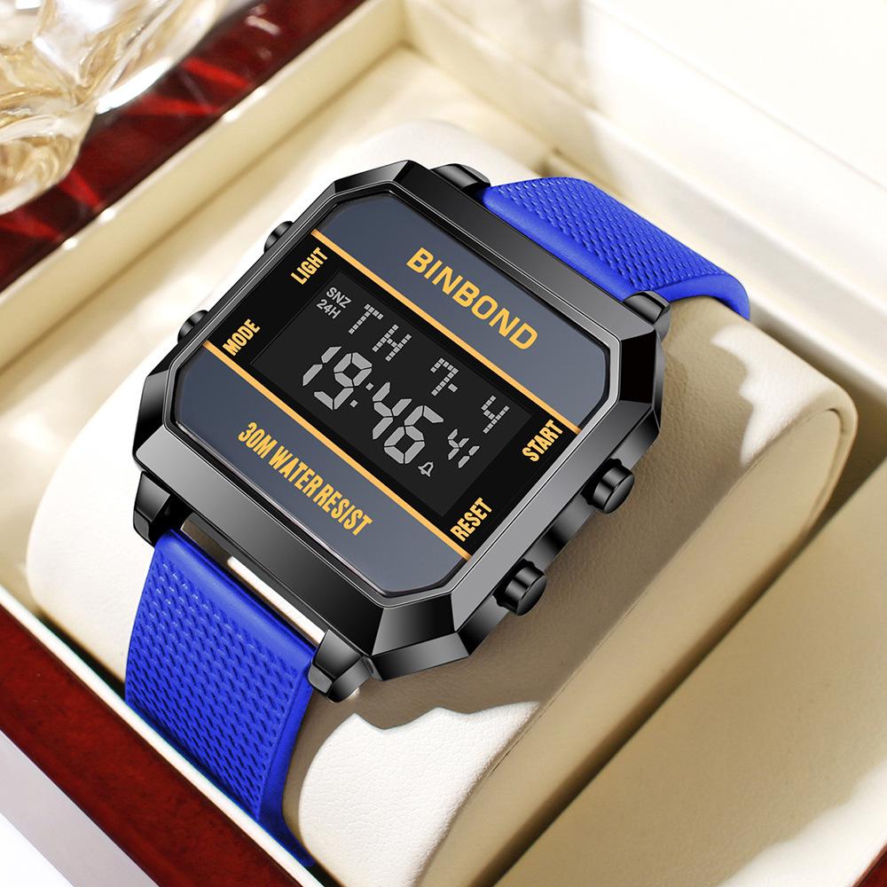 Multifunctional Waterproof Men s Sports Watch - Fashionable Electronic Student Design