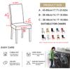 Leaves Series Chair Cover Removable Anti -Dirty Flower Branch Printed Dining Chair Cover Sets For Dining Space Home Wedding Stretch Seat Case