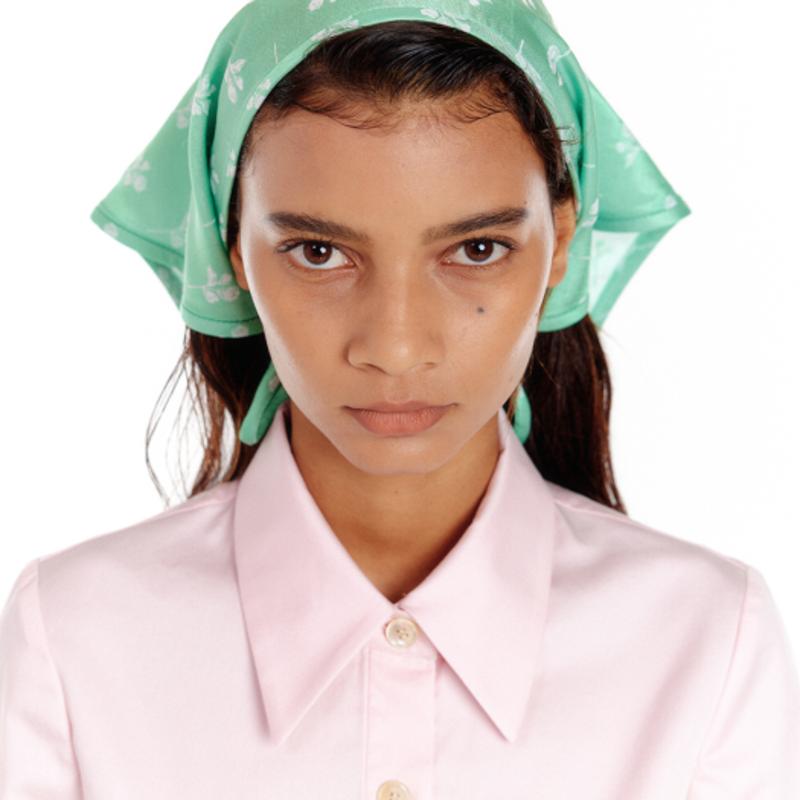 EENK UCARF Patterned Head Scarf - Light Green