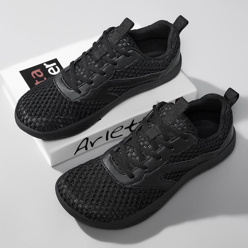 Men's Wide Toe Mesh Running Shoes - 2026 Spring/Summer Breathable, Soft Soles, Large Size, Barefoot Style