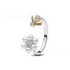 Waterdrop Ring S925 Silver Zircon Blue Stone Heart Ring Fashionable Women's Jewelry Party Wedding Gifts