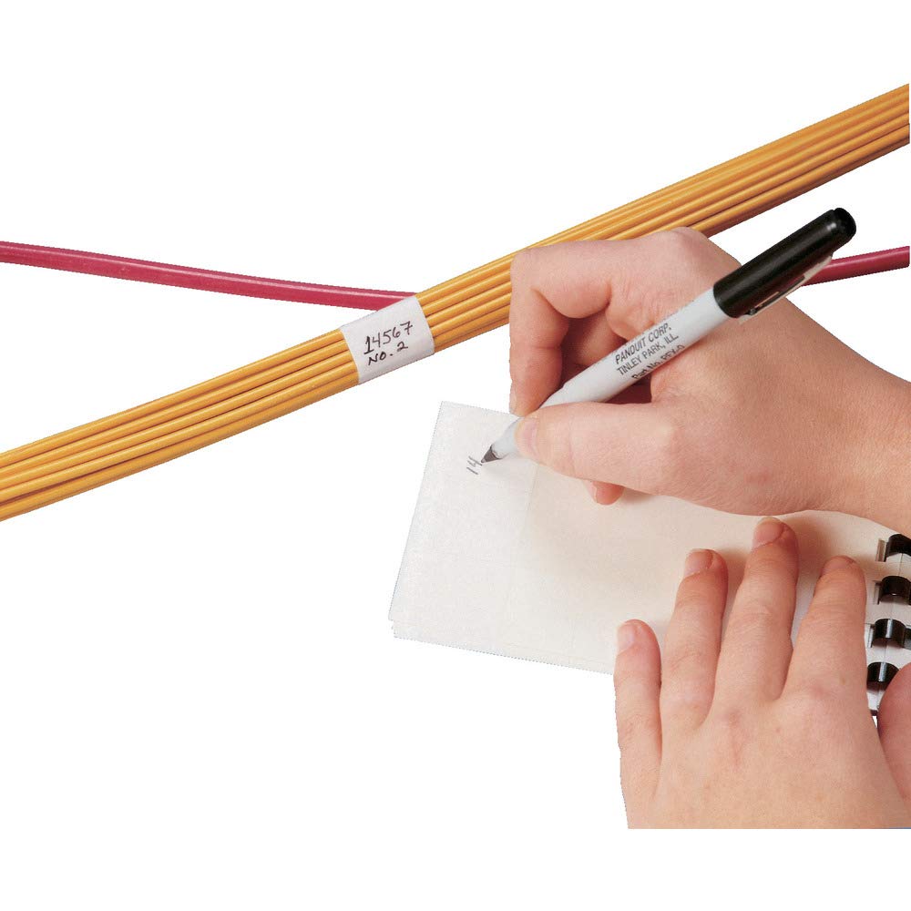 

Panduit PSCB-12Y Marker Book, 1.50 Length x 0.50 Width, White
