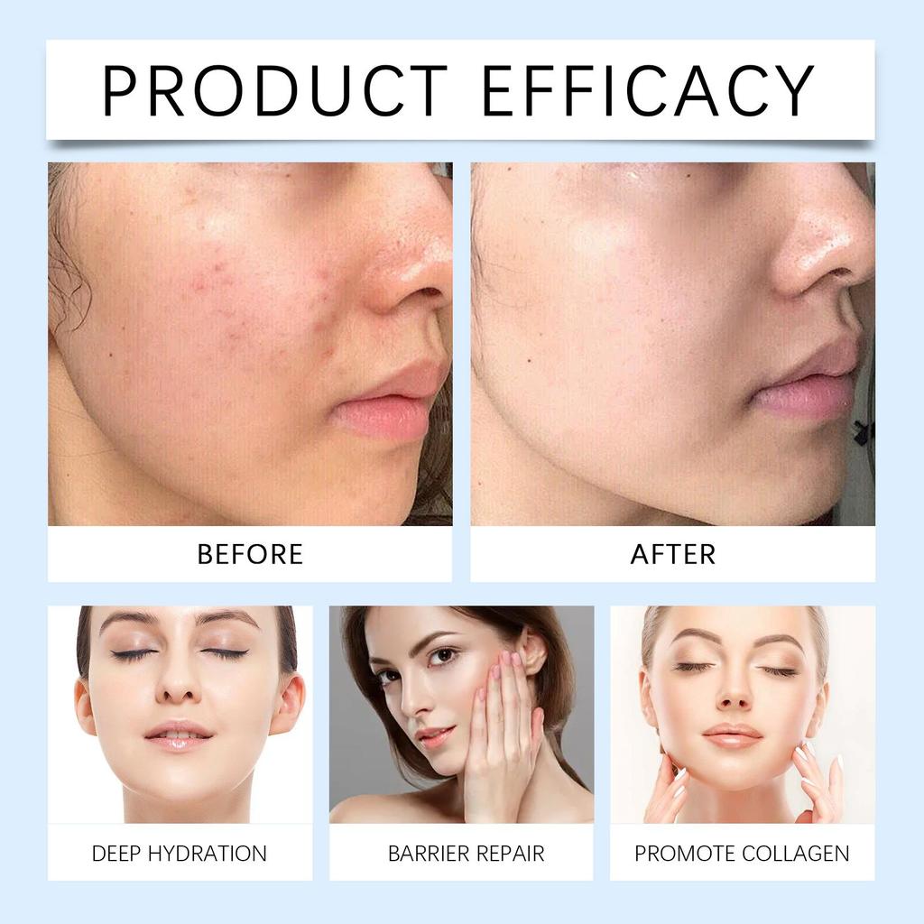 Blue Copper Peptide Facial Serum Anti-Aging Treatment Helps Firm Skin Deep Hydration Gentle Care Improve Skin Texture Brighten