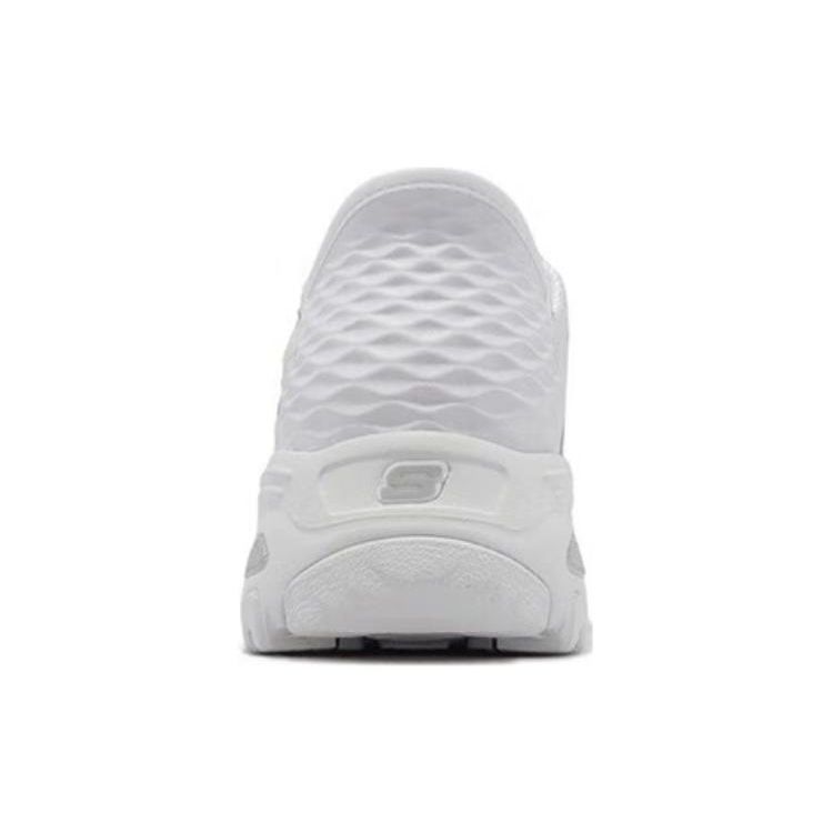 Skechers DLites 1.0 Tela Cómodas Versátiles Duraderas Ligeras de Caña Baja Casual Zapatillas para Mujer Blancas 150031-WSL