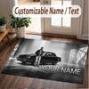 Custom Name Crystal Velvet Rug,Kendrick Lamar Comfortable Anti Slip Floor Mat For Room Decoration