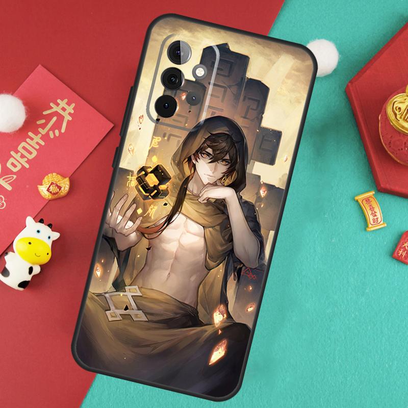 Genshin Impact Zhongli Case For Samsung Galaxy A16 A17 A54 A34 A14 A15 A35 A55 A52 A12 A32 A13 A33 A53 A26 A36 A56