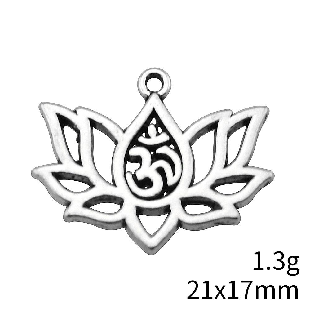 Flower Bud Charms Mini Floral Pendant Alloy Metal Leaf Findings Elegant Plant Jewelry Making Supplies For