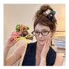 Cute Bear Double Sided Hair Claw Bow Shark Clip Elegant Back Head Hair Accessories