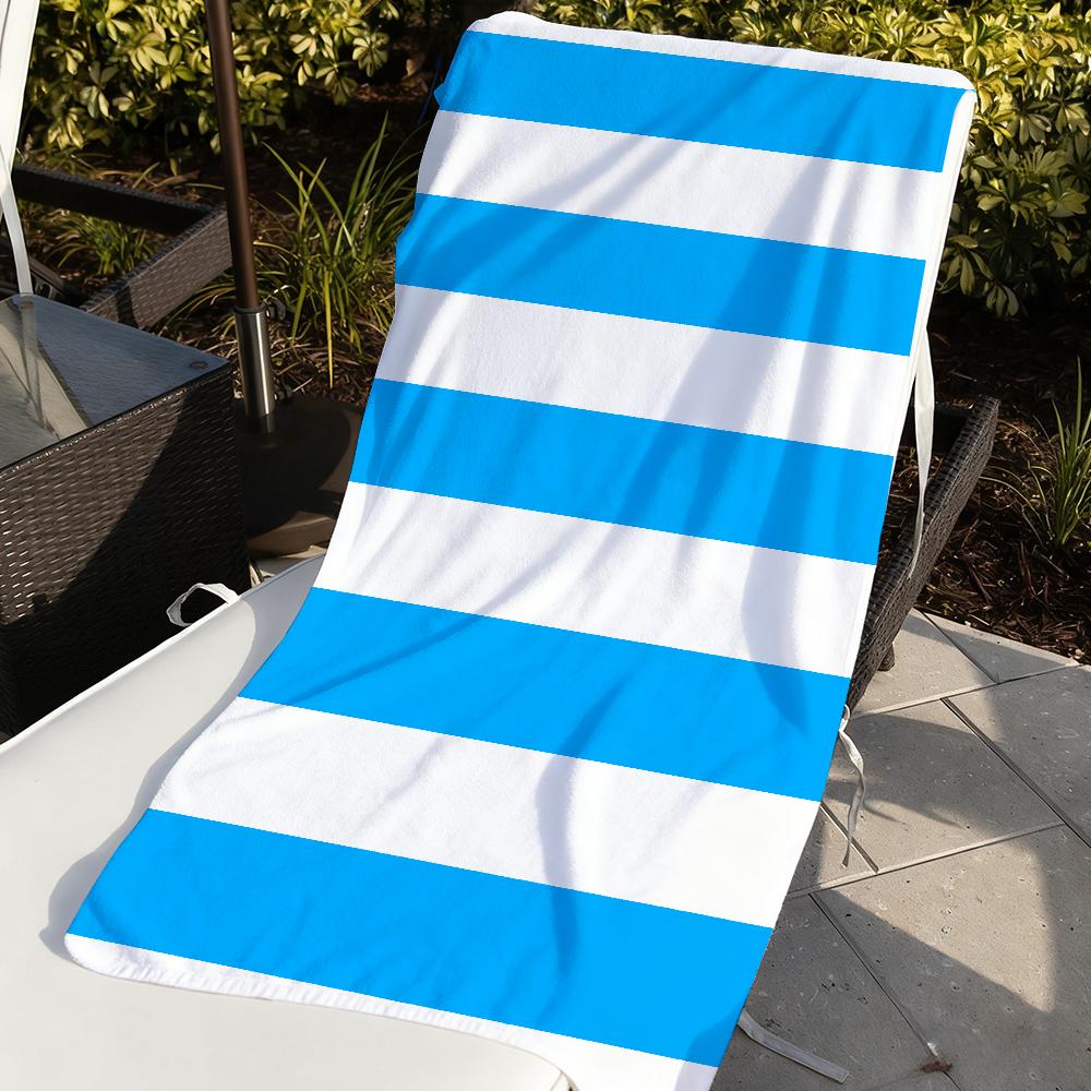 Modische bunte gestreifte Handtücher Schnell trocknende Strandtücher sind geeignet für Schwimmbäder Camping Yoga und das Fitnessstudio