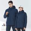 3-in-1 Detachable Liner Hooded Mountaineering Suit: Windproof & Waterproof Workwear for Autumn/Winter
