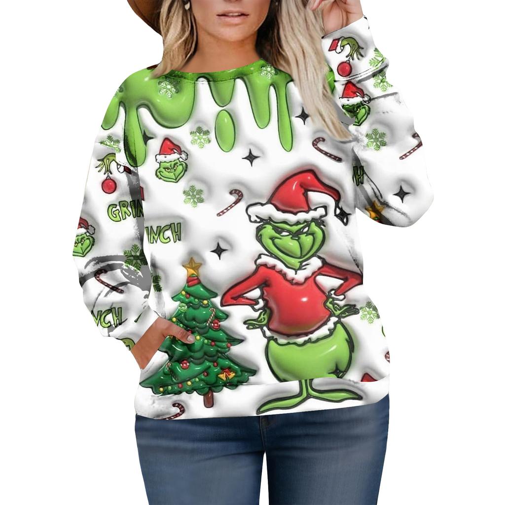 Christmas Sweatshirts For Women Sweater Cute Shirt Fall Pullover Top