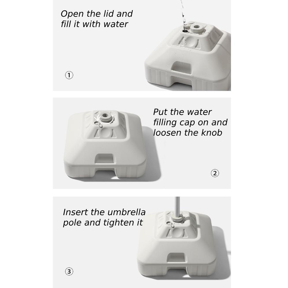 Umbrella Base Stand 30L Shelter Umbrella Stand for Lawn Garden Umbrella Base Sand Water Filled Tents Shelter Heavy Duty Stands