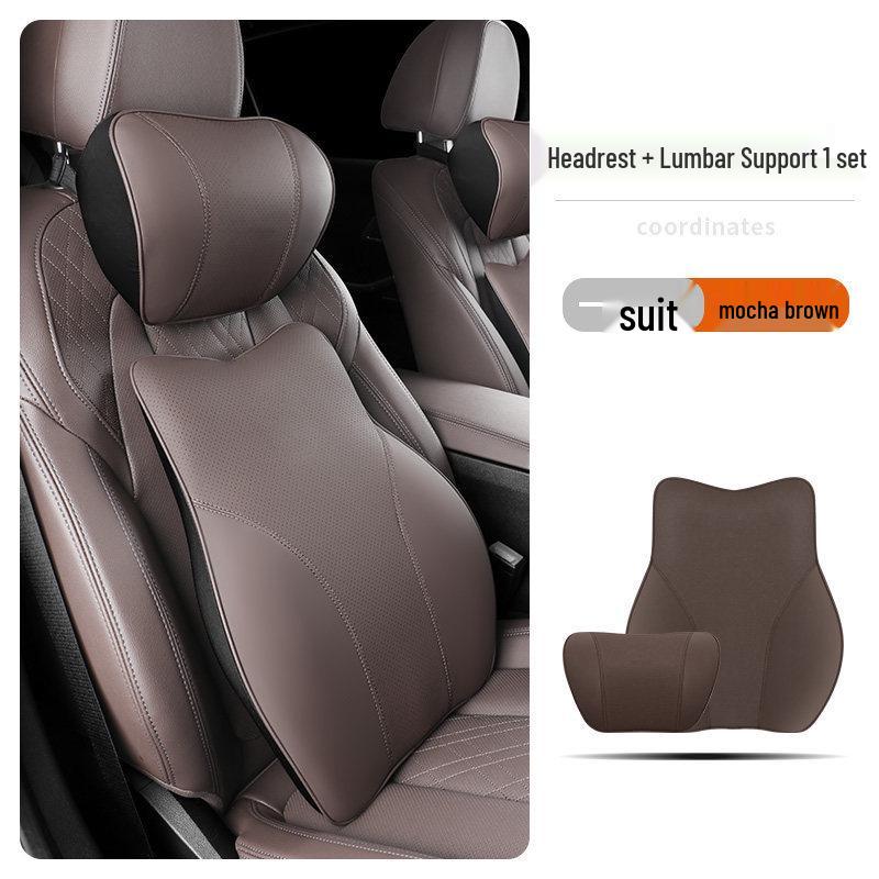 Tesla Headrest & Lumbar Support Pillow for Model 3/Y/X/S